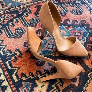 Madewell Blush Suede Heels